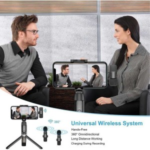 میکروفون یقه ای بی سیم گرین لاین مدل 3in1 GN3WIRMICPBK